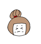 お絵描きお団子ガール（個別スタンプ：16）