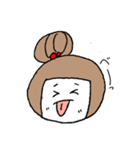 お絵描きお団子ガール（個別スタンプ：20）