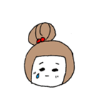 お絵描きお団子ガール（個別スタンプ：21）