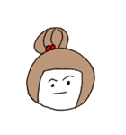 お絵描きお団子ガール（個別スタンプ：24）