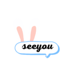 うさぎからの一言（個別スタンプ：5）