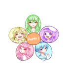 5色のしょうじょ（個別スタンプ：40）