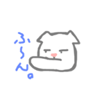推しの白い猫（個別スタンプ：3）