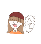 マイルドに推しが尊い女の子のスタンプ（個別スタンプ：1）