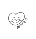 はあとちゃんにまゆげを描いたよ〜（個別スタンプ：3）