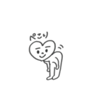 はあとちゃんにまゆげを描いたよ〜（個別スタンプ：4）