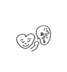 はあとちゃんにまゆげを描いたよ〜（個別スタンプ：13）