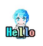 水瀬玲音LINEスタンプSereneLinux ドット絵（個別スタンプ：3）