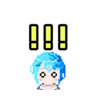 水瀬玲音LINEスタンプSereneLinux ドット絵（個別スタンプ：8）