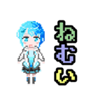 水瀬玲音LINEスタンプSereneLinux ドット絵（個別スタンプ：10）