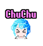 水瀬玲音LINEスタンプSereneLinux ドット絵（個別スタンプ：28）