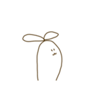 ビミョーなウサギ（個別スタンプ：1）