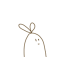 ビミョーなウサギ（個別スタンプ：2）