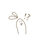 ビミョーなウサギ（個別スタンプ：4）