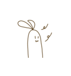 ビミョーなウサギ（個別スタンプ：6）