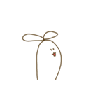 ビミョーなウサギ（個別スタンプ：9）