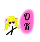 作画崩壊！FUNKY Girl ！（個別スタンプ：2）