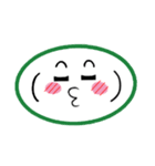 吹き出し風 顔文字2（個別スタンプ：4）