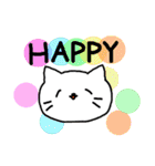 幸せなねことさる（個別スタンプ：24）