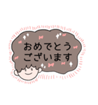 髪型すごい女の子のスタンプ（個別スタンプ：10）