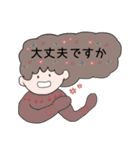 髪型すごい女の子のスタンプ（個別スタンプ：16）