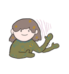 髪型すごい女の子のスタンプ（個別スタンプ：20）