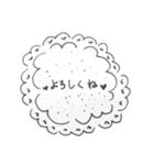 モノトーンでも可愛くしたい…！（個別スタンプ：2）