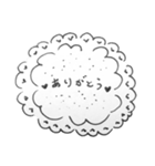 モノトーンでも可愛くしたい…！（個別スタンプ：3）