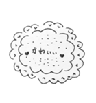モノトーンでも可愛くしたい…！（個別スタンプ：8）