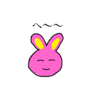 素っ気ないうさぎ（個別スタンプ：1）