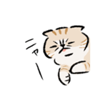 ニャーとだけいう。（個別スタンプ：4）
