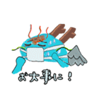 片翼のゆるふわドラゴン（個別スタンプ：14）