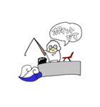 鳥の魚釣り編（個別スタンプ：8）
