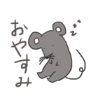 シンプルなねずみ（個別スタンプ：14）