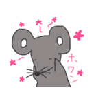 シンプルなねずみ（個別スタンプ：28）