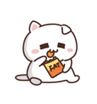 ホワイトねこの日常（個別スタンプ：9）
