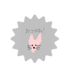 ぴんくのおおかみ（個別スタンプ：7）