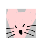 ぴんくのおおかみ（個別スタンプ：16）