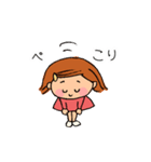 ほのぼの♪女の子の毎日スタンプ（個別スタンプ：6）