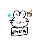 ゆるかわ手書きうさちゃん（個別スタンプ：3）