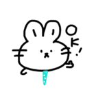 ゆるかわ手書きうさちゃん（個別スタンプ：8）