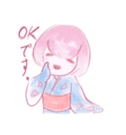 敬語の桜さん（個別スタンプ：1）