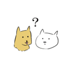 みかん猫とマーガリン犬と時々モロヘイヤ馬（個別スタンプ：9）
