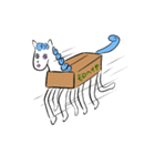 みかん猫とマーガリン犬と時々モロヘイヤ馬（個別スタンプ：37）