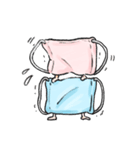マスク二枚（個別スタンプ：7）