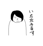 無表情くん あいさつ編（個別スタンプ：11）