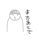 無表情くん あいさつ編（個別スタンプ：30）