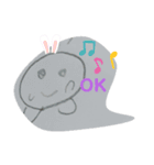 ひらがなカタカナおもちくん（個別スタンプ：3）
