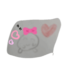 ひらがなカタカナおもちくん（個別スタンプ：6）