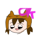 動物のかぶりもの女の子たち（個別スタンプ：2）
